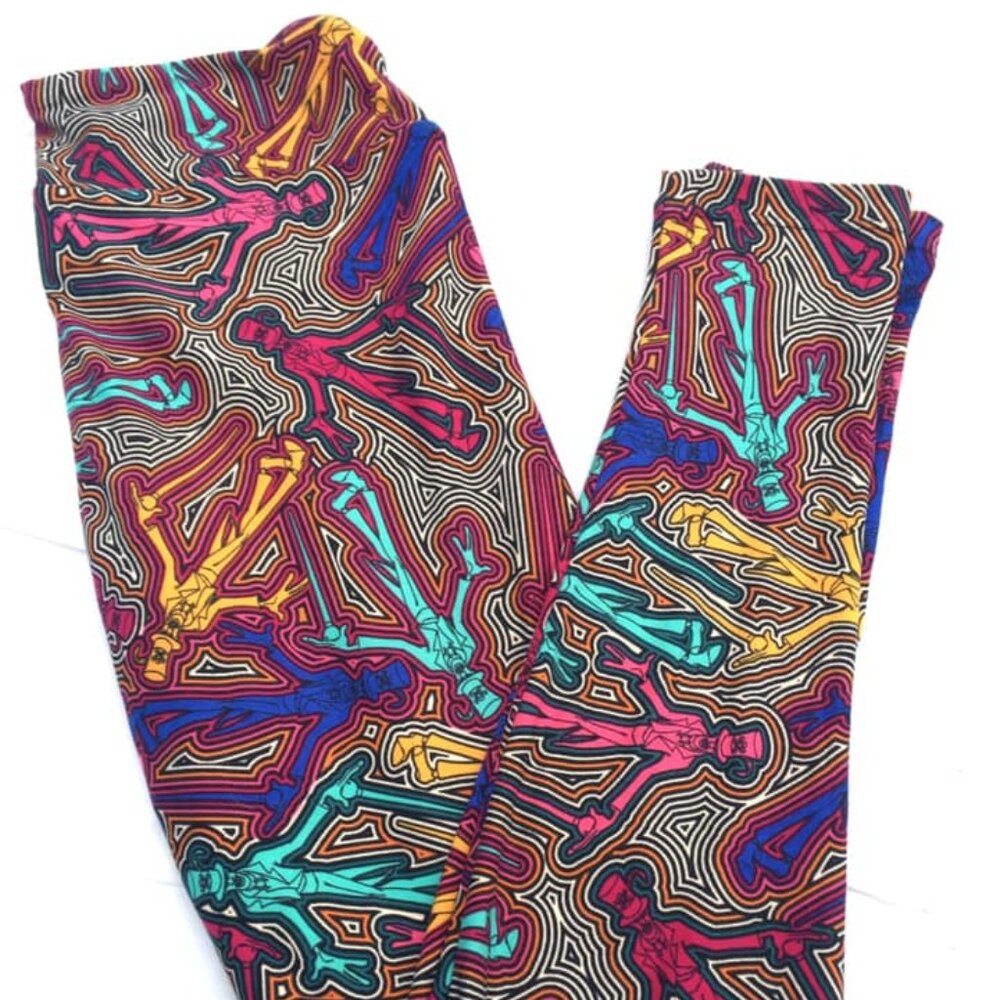 Disney OS One Size Leggings LulaRoe Dr. Facilier Tiana Voodoo Villain Rainbow